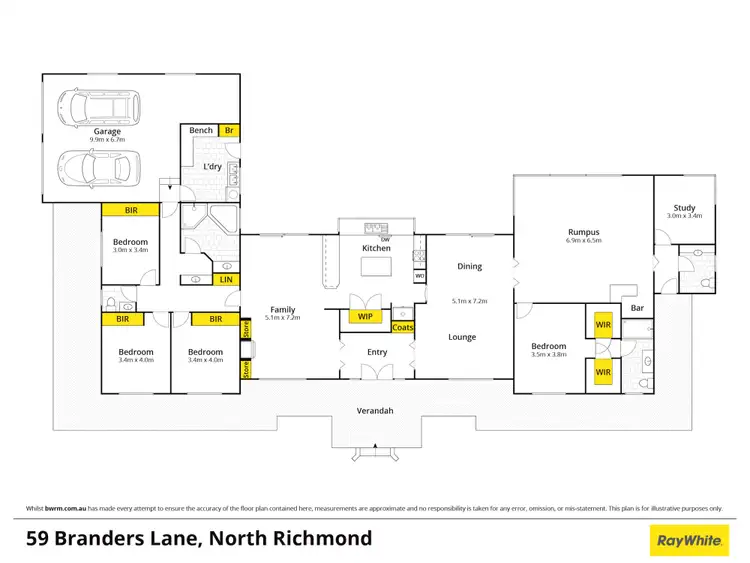 Floorplan of Homely rural property listing, 59 Branders Lane, North Richmond NSW 2754
