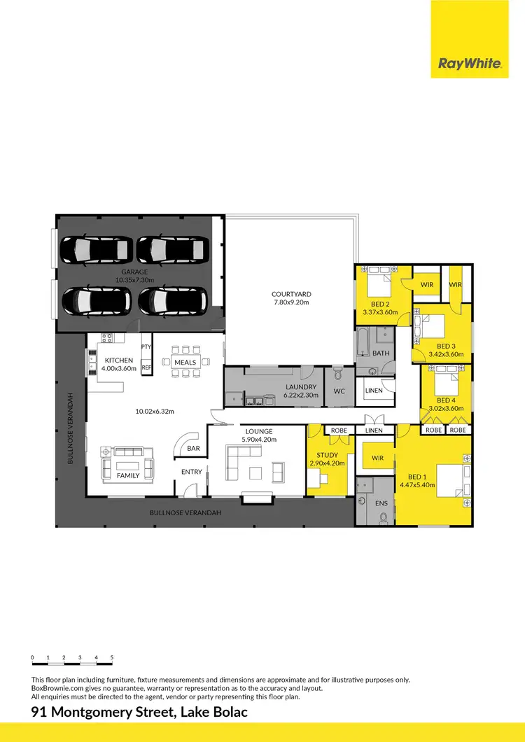 Floorplan of Homely house listing, 91 Montgomery Street, Lake Bolac VIC 3351