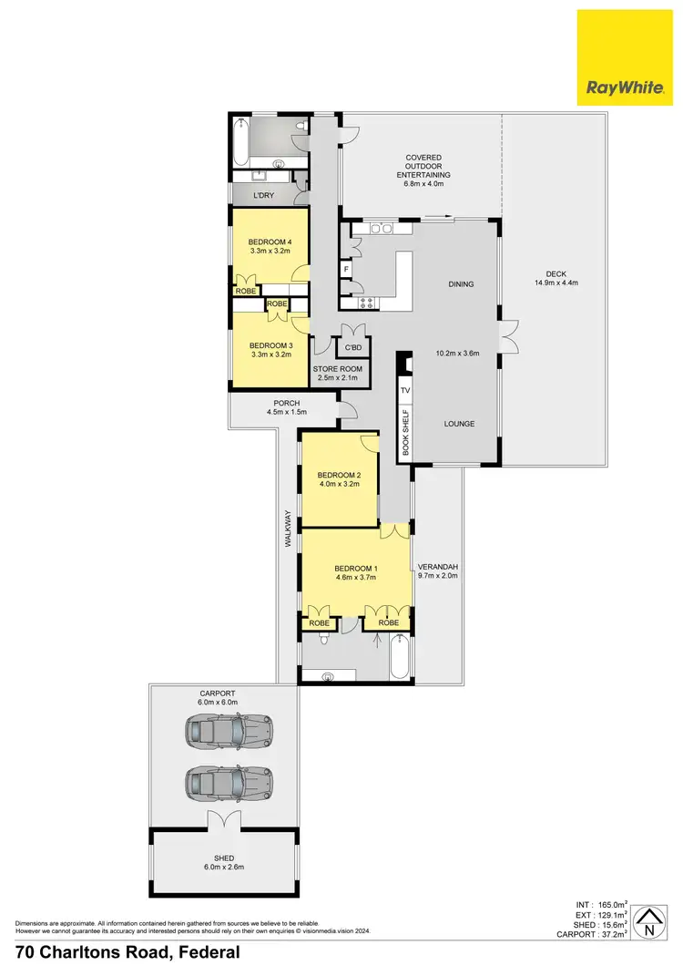 Floorplan of Homely rural property listing, 70 Charltons Road, Federal NSW 2480