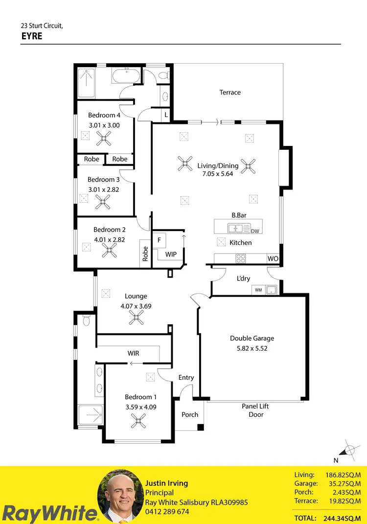 Floorplan of Homely house listing, 23 Sturt Circuit, Eyre SA 5121