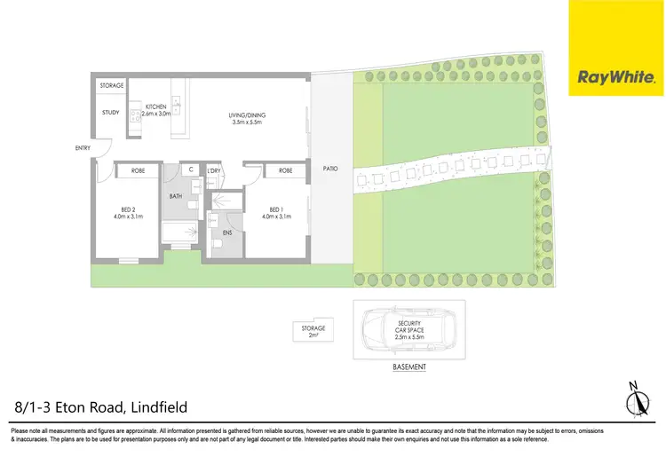 Floorplan of Homely unit listing, 8/1-3 Eton Road, Lindfield NSW 2070