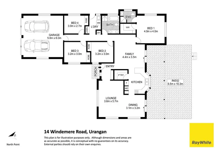 Floorplan of Homely house listing, 14 Windemere Road, Wondunna QLD 4655