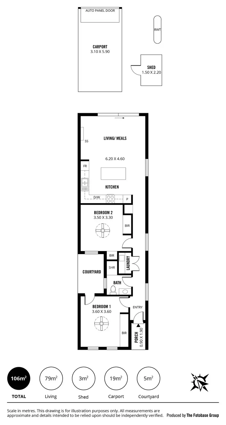 Floorplan of Homely house listing, 68A Reserve Parade, Findon SA 5023
