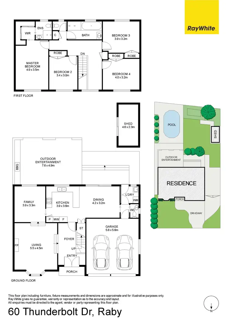 Floorplan of Homely house listing, 60 Thunderbolt Drive, Raby NSW 2566