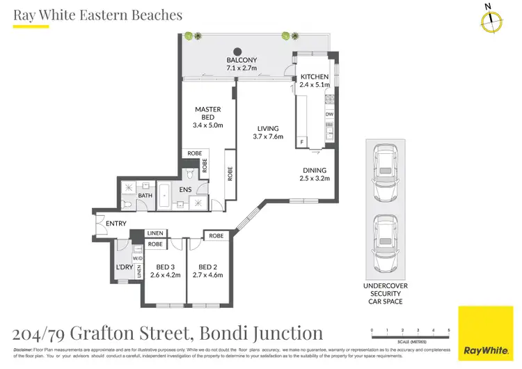 Floorplan of Homely apartment listing, 204/79 Grafton Street, Bondi Junction NSW 2022