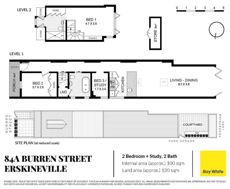 Floorplan of Homely house listing, 84A Burren Street, Erskineville NSW 2043