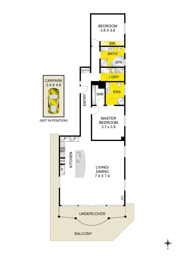 Floorplan of Homely apartment listing, 7/16 Union Street, Geelong VIC 3220