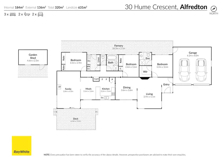 Floorplan of Homely house listing, 30 Hume Crescent, Alfredton VIC 3350