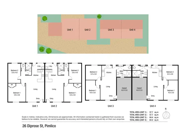 Floorplan of Homely block of units listing, 26 Diprose Street, Pimlico QLD 4812