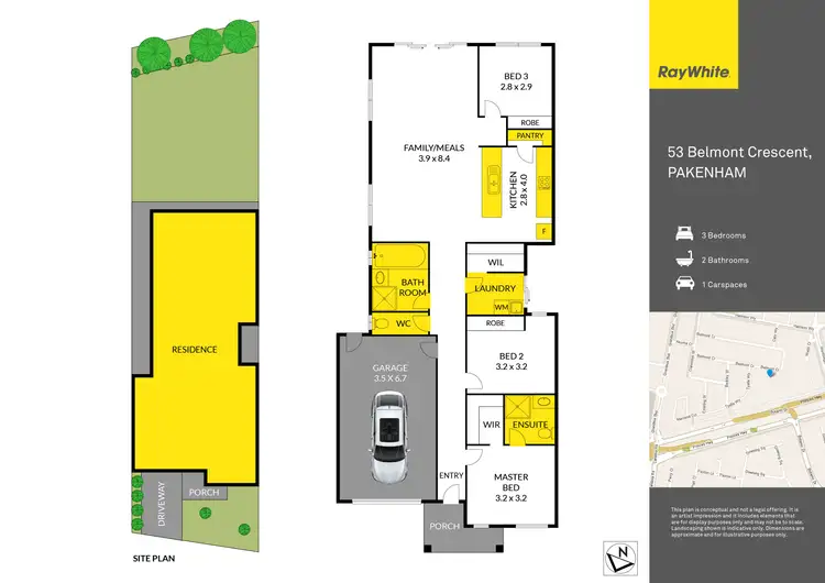 Floorplan of Homely house listing, 53 Belmont Crescent, Pakenham VIC 3810