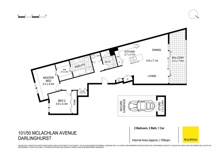 Floorplan of Homely apartment listing, 101/50 Mclachlan Avenue, Darlinghurst NSW 2010