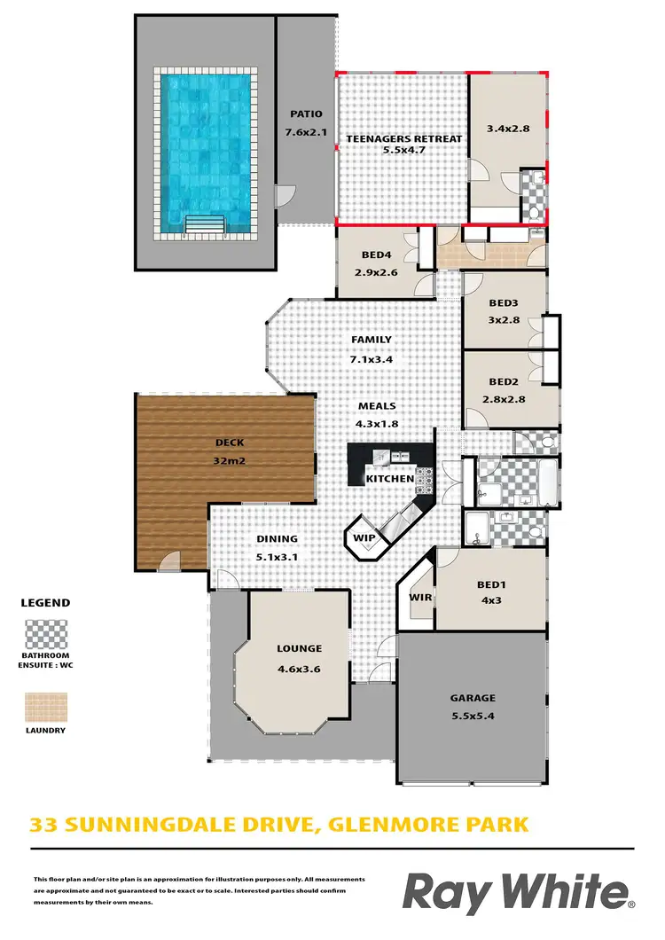 Floorplan of Homely house listing, 33 Sunningdale Drive, Glenmore Park NSW 2745