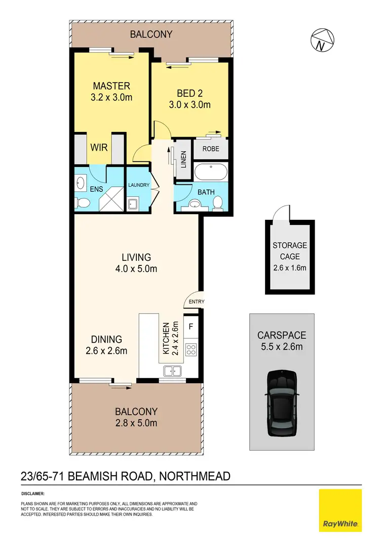Floorplan of Homely unit listing, 23/65-71 Beamish Road, Northmead NSW 2152
