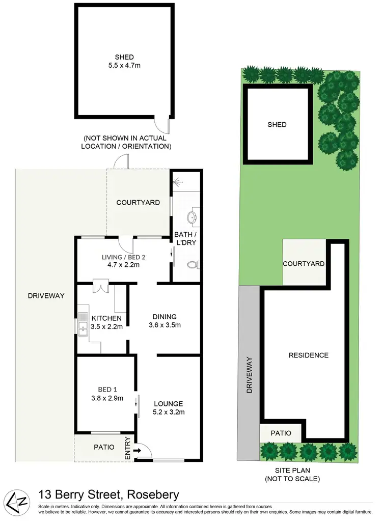 Floorplan of Homely house listing, 13 Berry Street, Rosebery NSW 2018