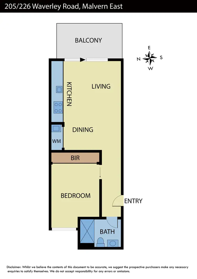 Floorplan of Homely apartment listing, 205/226 Waverley Road, Malvern East VIC 3145