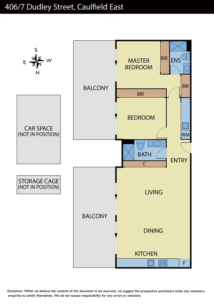Floorplan of Homely apartment listing, 406/7 Dudley Street, Caulfield East VIC 3145