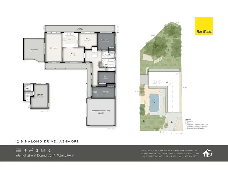 Floorplan of Homely house listing, 12 Binalong Drive, Ashmore QLD 4214