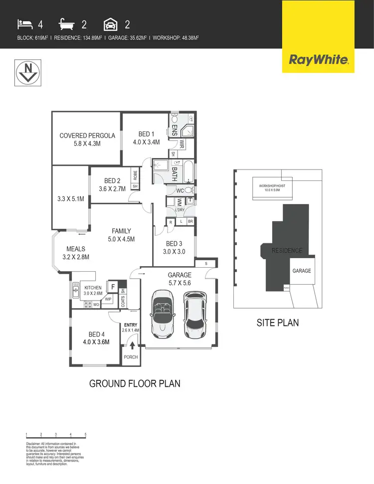 Floorplan of Homely house listing, 1 Dexion Place, Dunlop ACT 2615