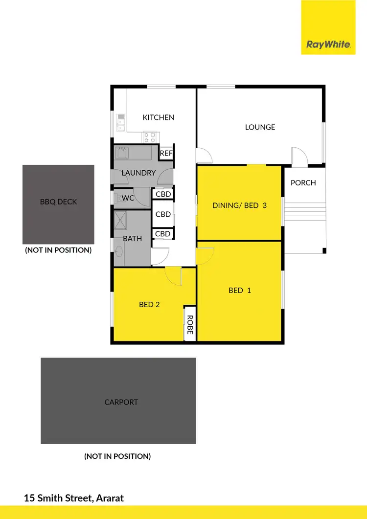 Floorplan of Homely house listing, 15 Smith Street, Ararat VIC 3377