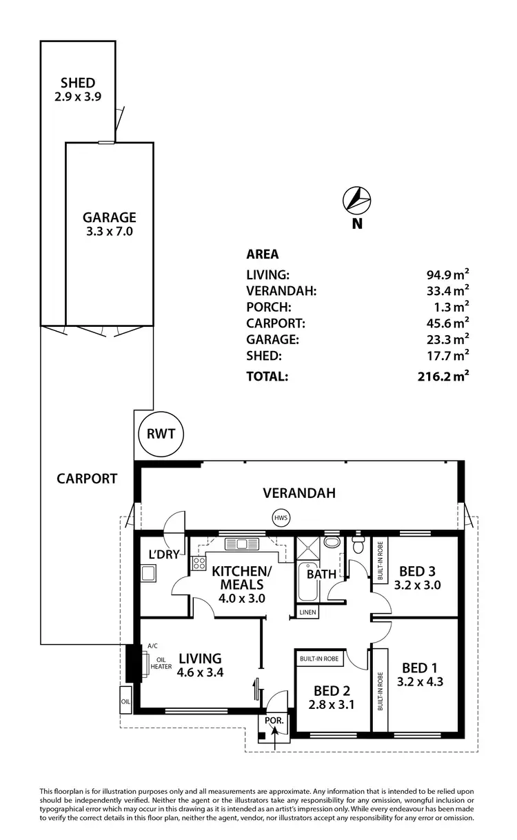 Floorplan of Homely house listing, 62 Mulgundawah Road, Murray Bridge SA 5253