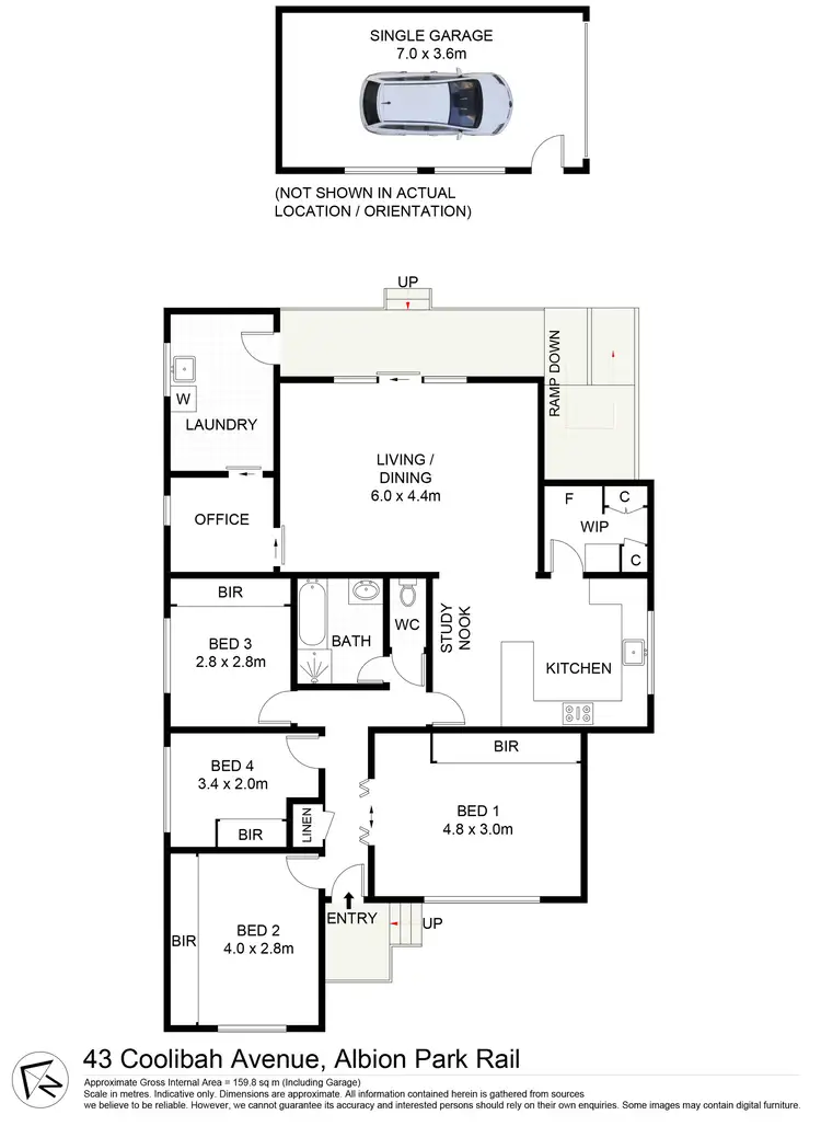 Floorplan of Homely house listing, 43 Coolibah Avenue, Albion Park Rail NSW 2527