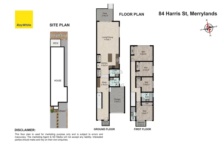 Floorplan of Homely house listing, 84A Harris Street, Merrylands NSW 2160