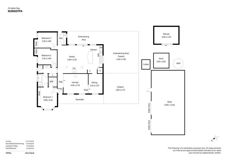 Floorplan of Homely house listing, 23 Golden Way, Nuriootpa SA 5355