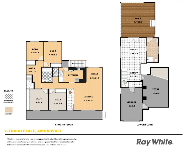 Floorplan of Homely house listing, 6 Trabb Place, Ambarvale NSW 2560
