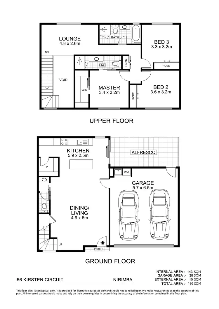 Floorplan of Homely house listing, 56 Kirsten Circuit, Nirimba QLD 4551