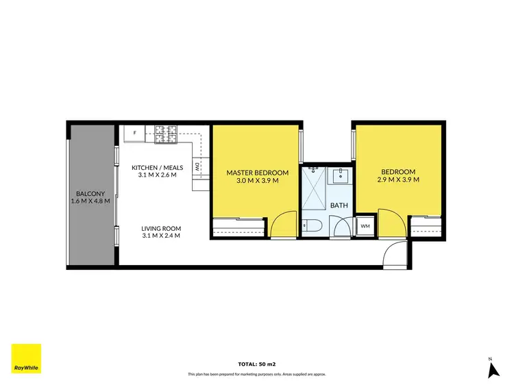 Floorplan of Homely apartment listing, 101/360 Lygon Street, Brunswick East VIC 3057
