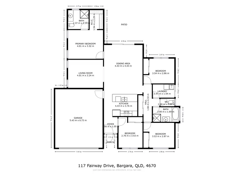 Floorplan of Homely house listing, 117 Fairway Drive, Bargara QLD 4670