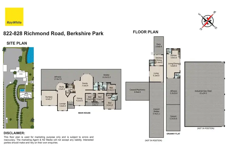 Floorplan of Homely rural property listing, 822-828 Richmond Road, Berkshire Park NSW 2765