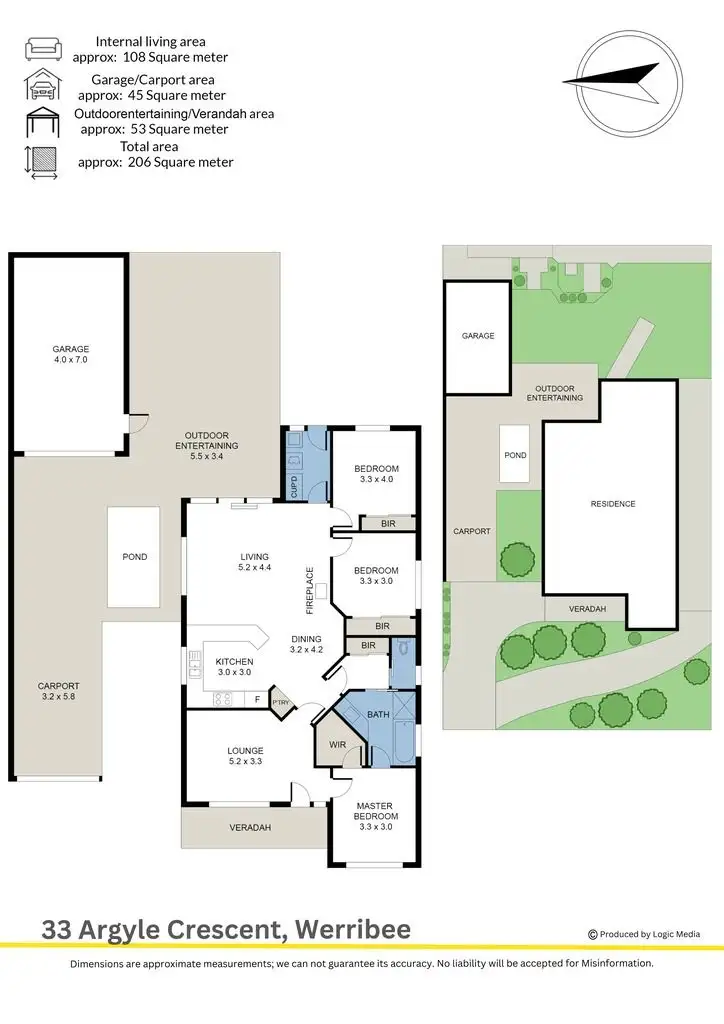 Floorplan of Homely house listing, 33 Argyle Crescent, Werribee VIC 3030