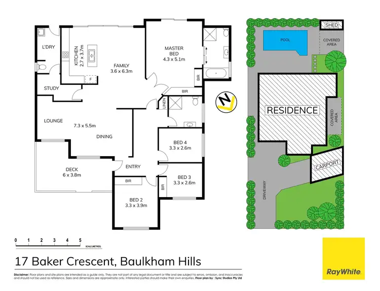 Floorplan of Homely house listing, 17 Baker Crescent, Baulkham Hills NSW 2153