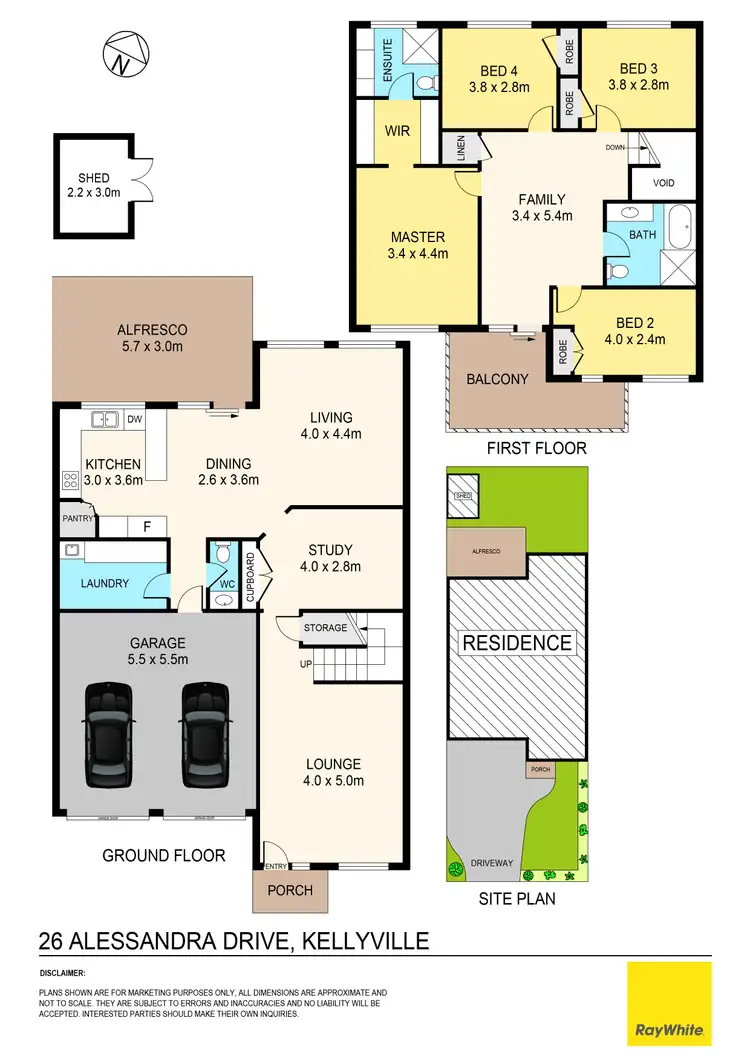 Floorplan of Homely house listing, 26 Alessandra Drive, Kellyville NSW 2155