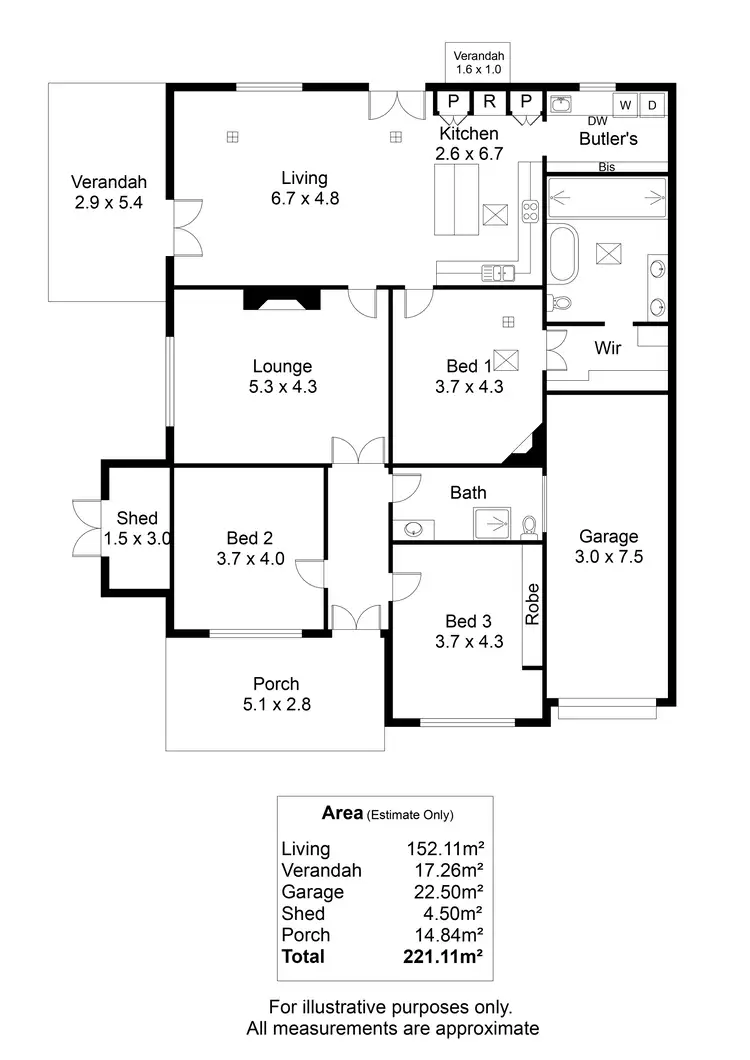 Floorplan of Homely house listing, 1 Franklin Avenue, Flinders Park SA 5025