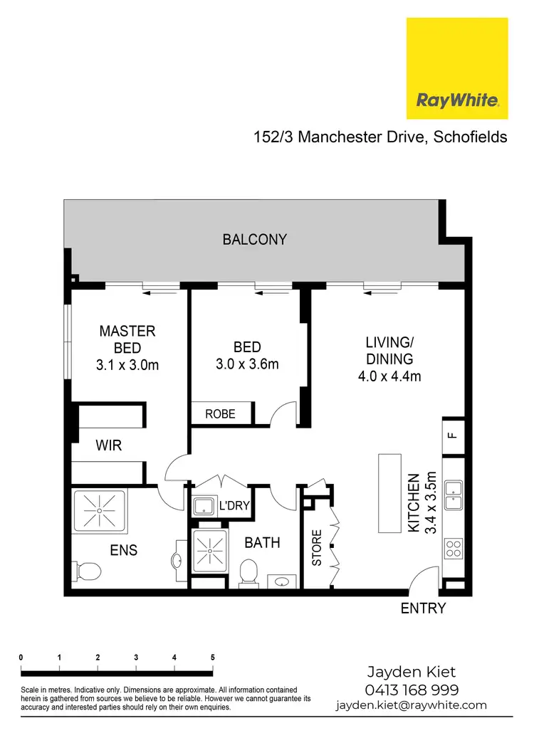 Floorplan of Homely unit listing, 152/3 Manchester Drive, Schofields NSW 2762