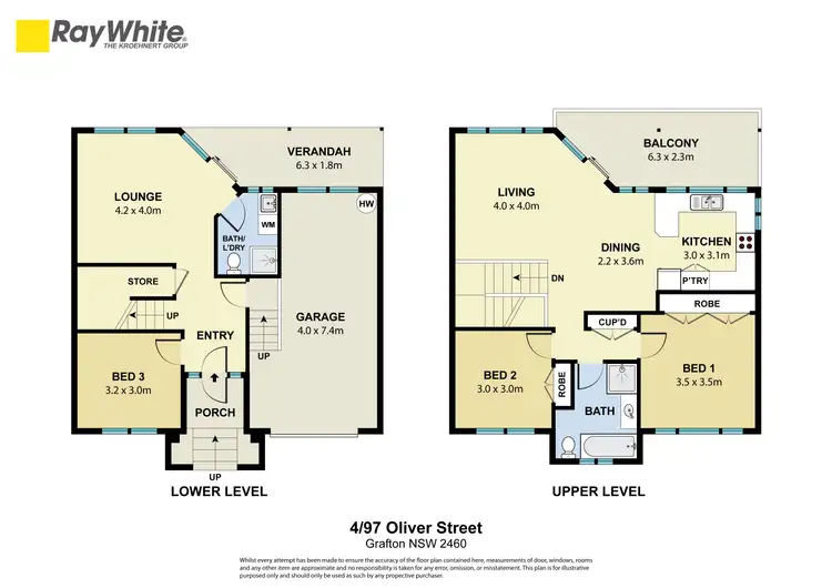Floorplan of Homely house listing, 4/97 Oliver Street, Grafton NSW 2460