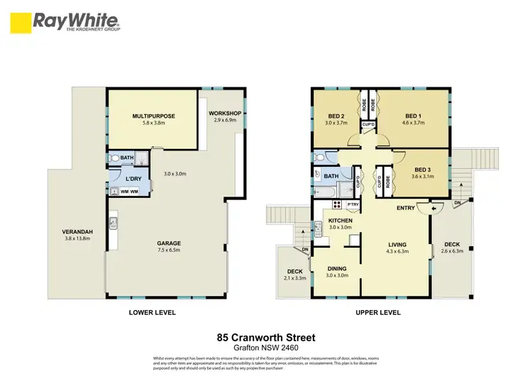 Floorplan of Homely house listing, 85 Cranworth Street, Grafton NSW 2460
