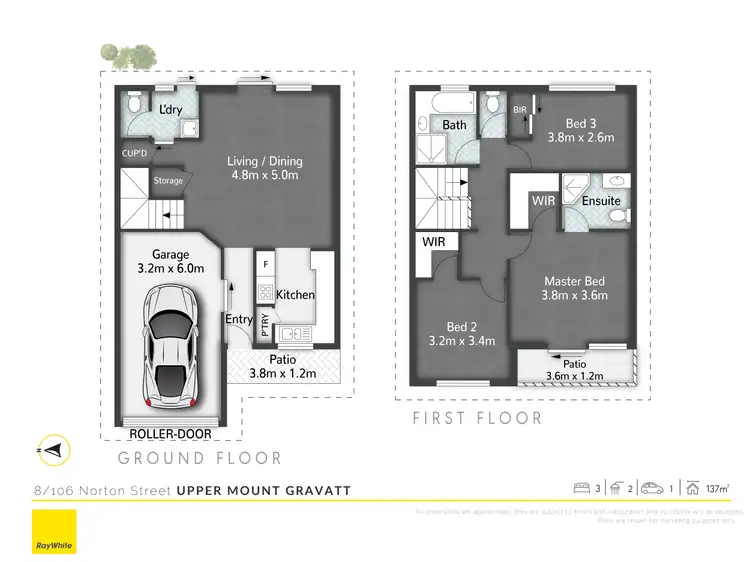 Floorplan of Homely townhouse listing, 8/106 Norton Street, Upper Mount Gravatt QLD 4122