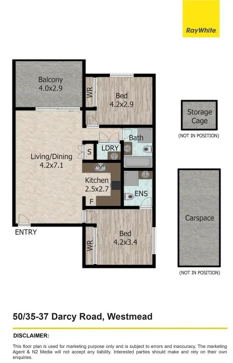 Floorplan of Homely unit listing, 50/35-37 Darcy Road, Westmead NSW 2145