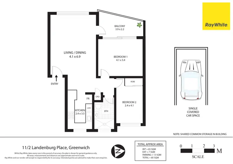 Floorplan of Homely apartment listing, 11/2 Landenburg Place, Greenwich NSW 2065