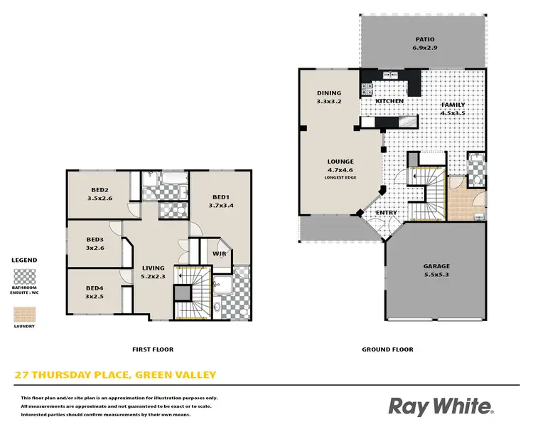 Floorplan of Homely house listing, 27 Thursday Place, Green Valley NSW 2168