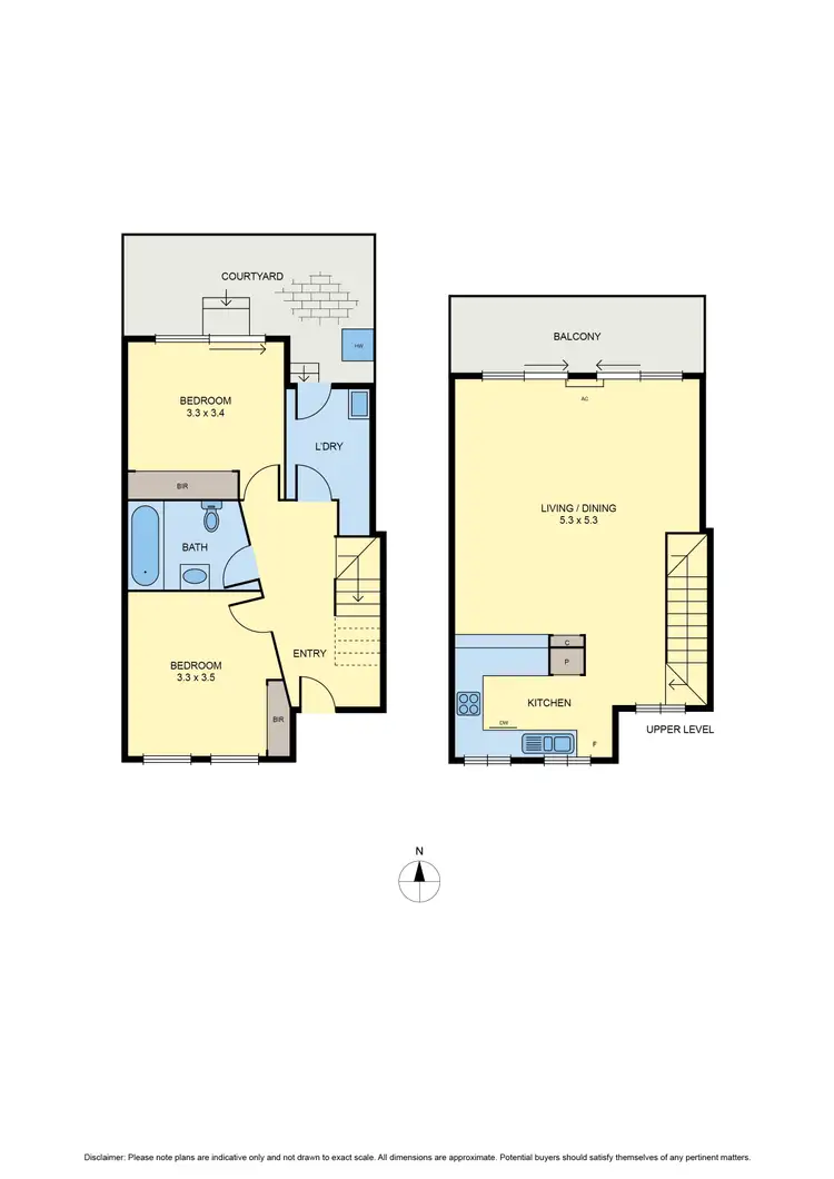 Floorplan of Homely townhouse listing, 9/80 Tinning Street, Brunswick VIC 3056