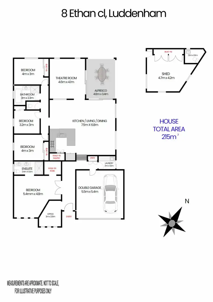 Floorplan of Homely house listing, 8 Ethan Close, Luddenham NSW 2745