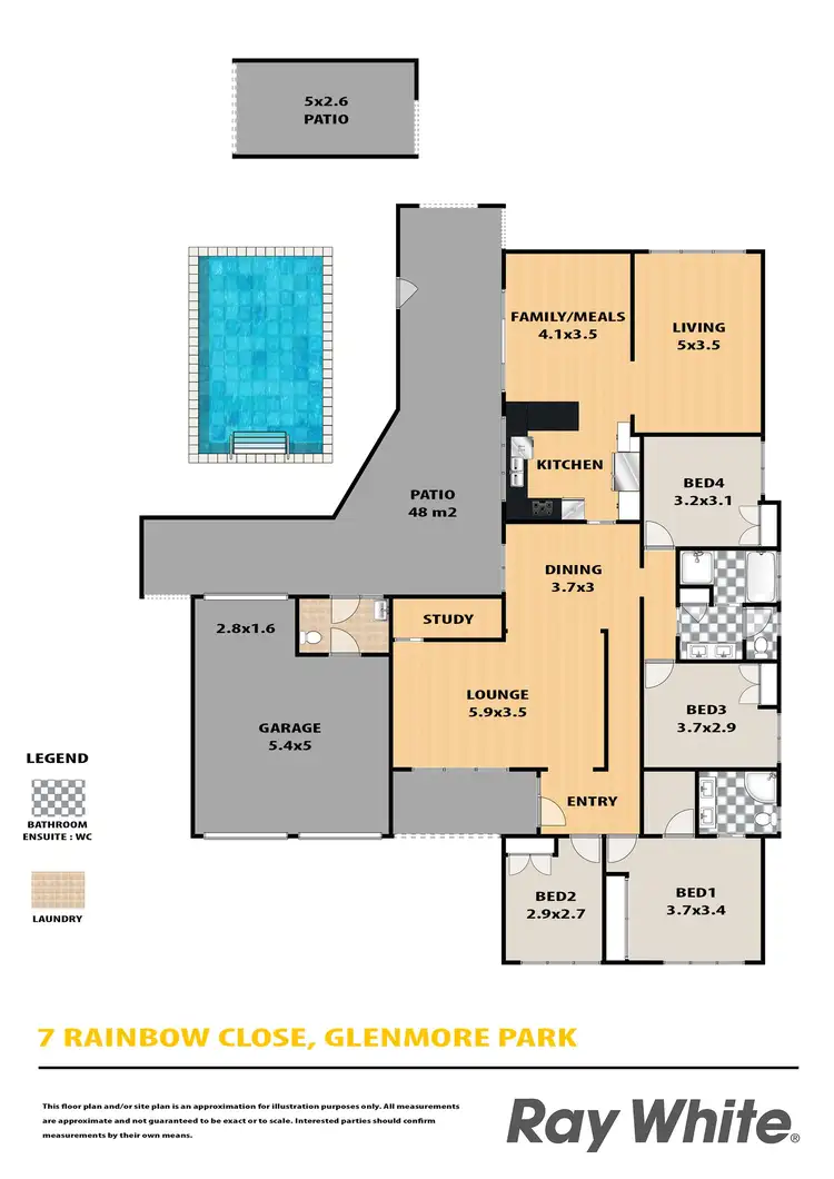 Floorplan of Homely house listing, 7 Rainbow Close, Glenmore Park NSW 2745