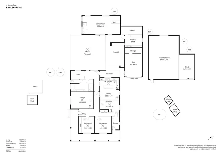 Floorplan of Homely house listing, 11 Hospice Road, Hamley Bridge SA 5401