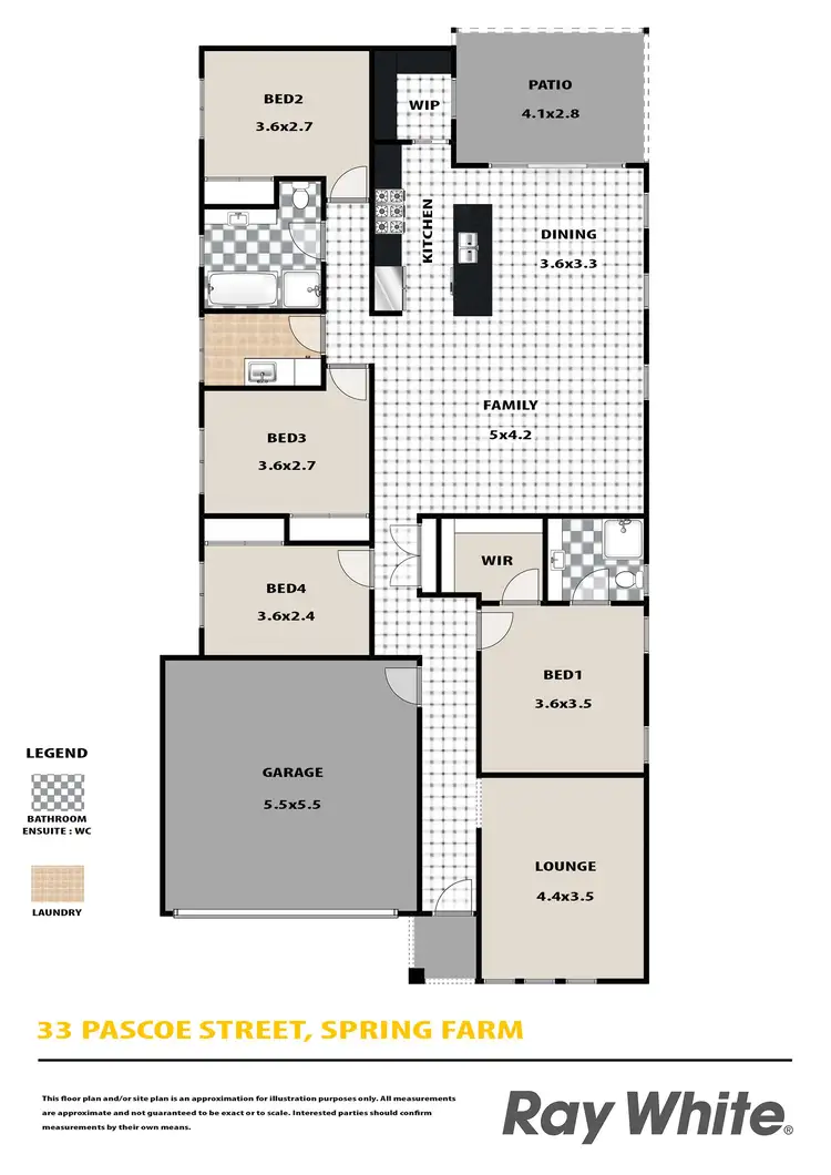 Floorplan of Homely house listing, 33 Pascoe Street, Spring Farm NSW 2570