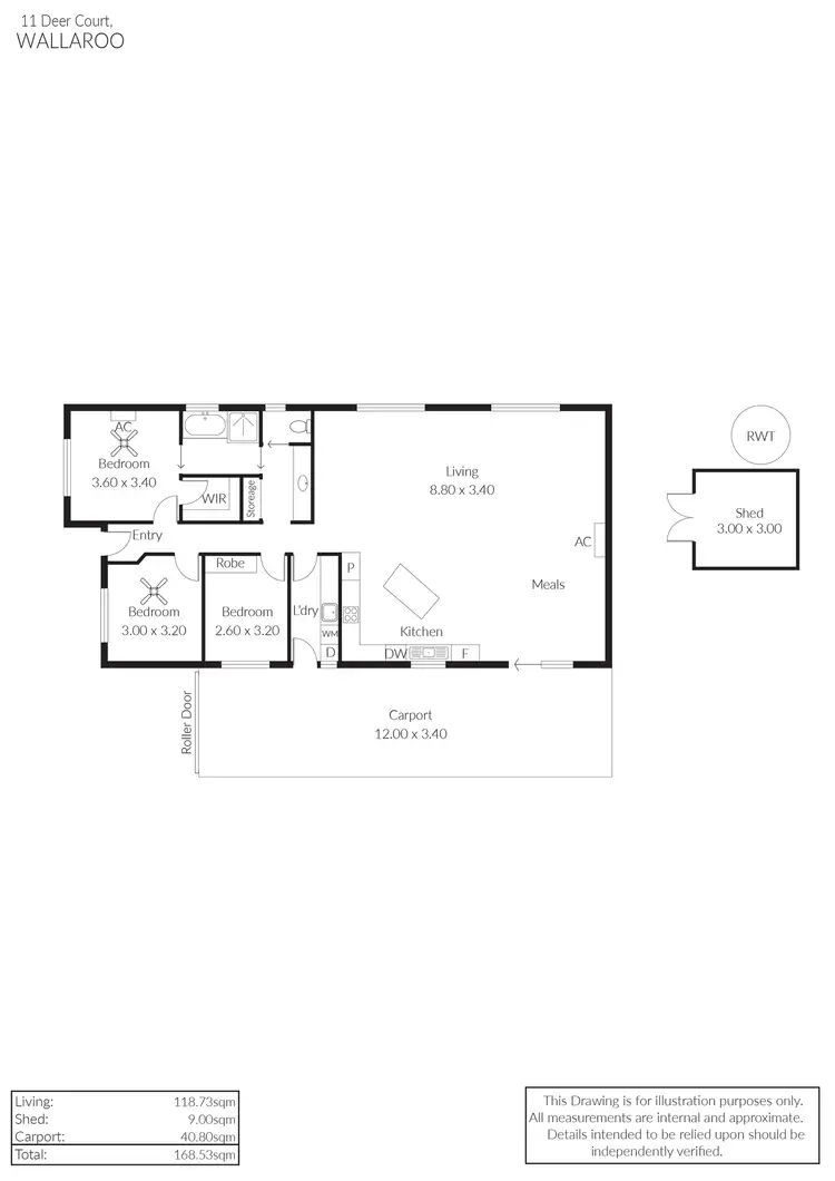 Floorplan of Homely house listing, 11 Deer Court, Wallaroo SA 5556