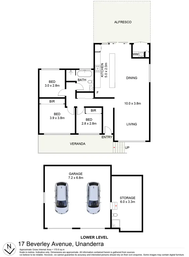 Floorplan of Homely house listing, 17 Beverley Avenue, Unanderra NSW 2526